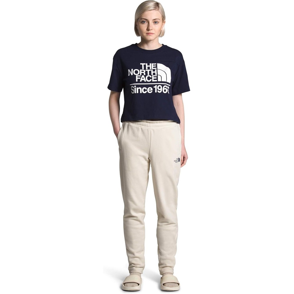 The North Face Crop Jogger Womens Small Gardenia White New Cotton Athleisure